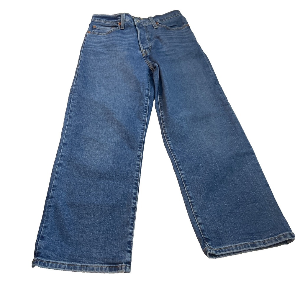 Levi's women's jeans ribcage straight ankle 27x26 Button Fly